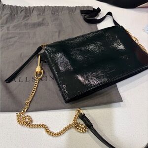 Beautiful All Saints Fletcher Crossbody, Dark Green